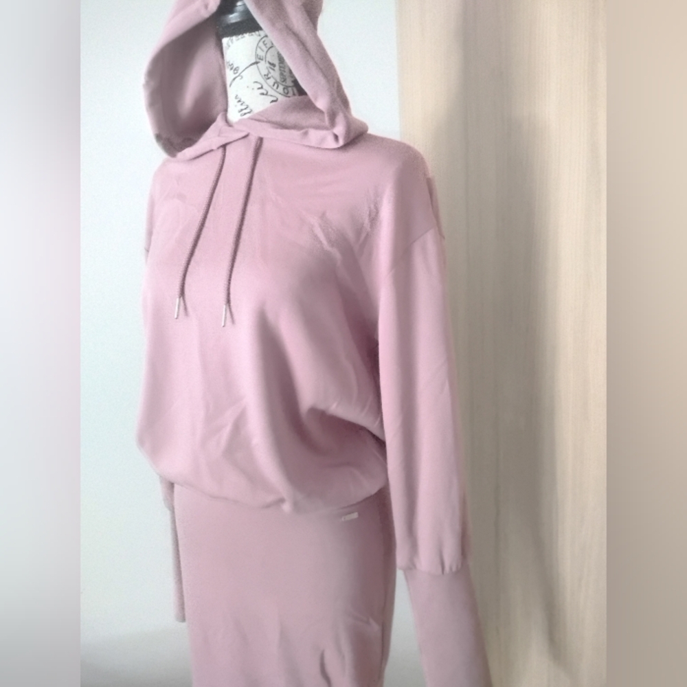 Armani Exchange Women's Pink Hoodie Super Soft Dress S Small - Picture 2 of 4
